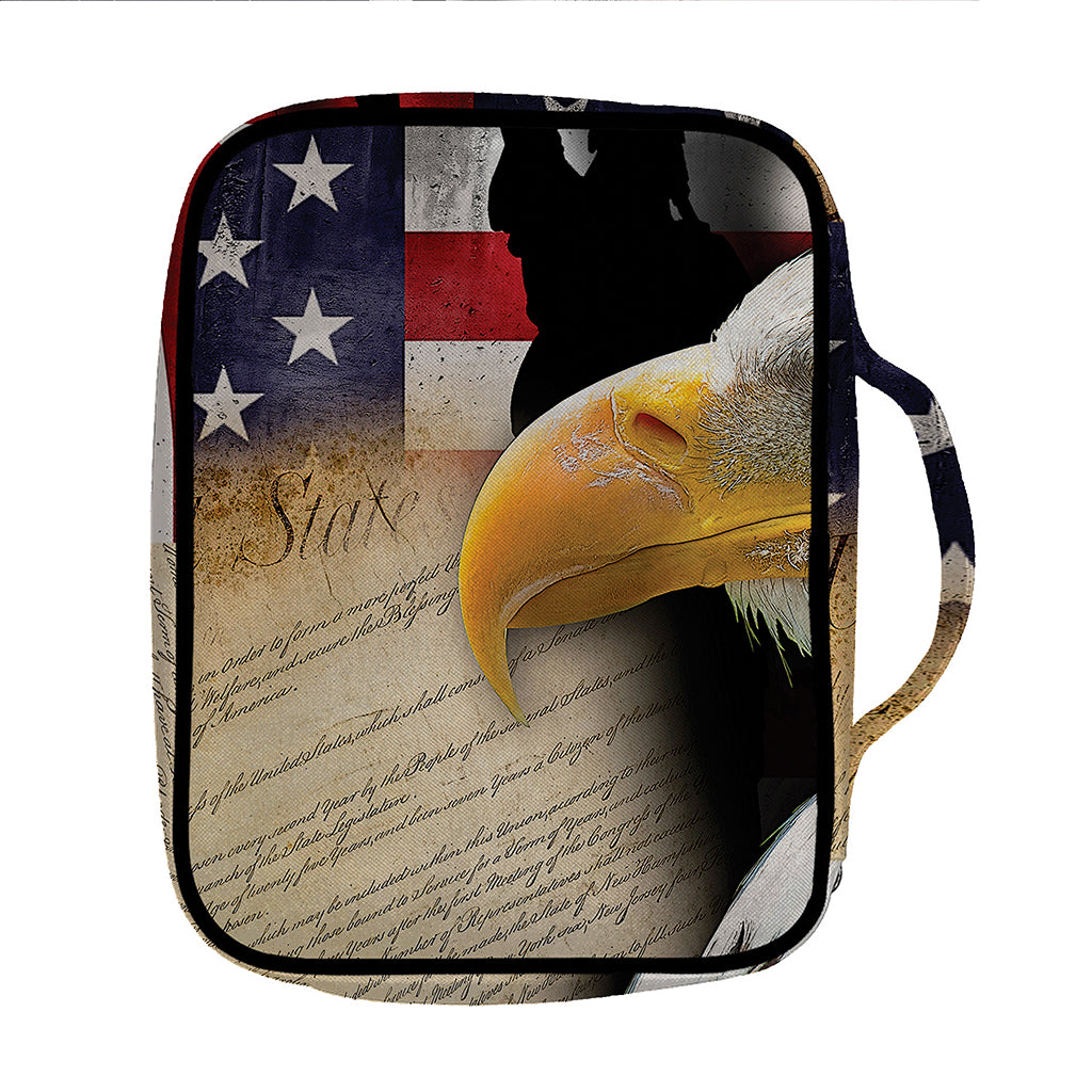 American Dream Of Liberty Print Front Pocket Bible Bag