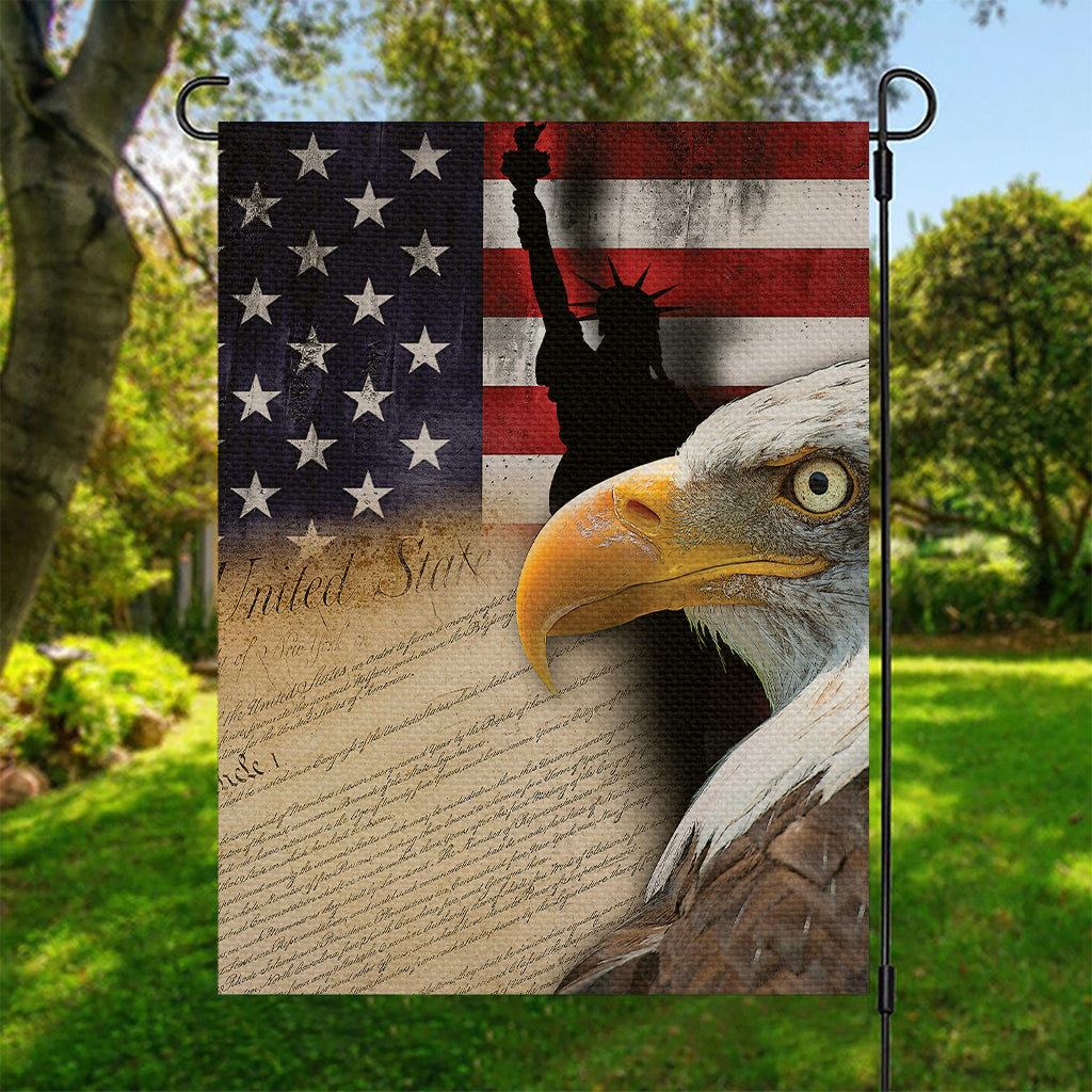 American Dream Of Liberty Print Garden Flag