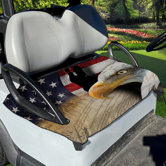 American Dream Of Liberty Print Golf Cart Seat Cover