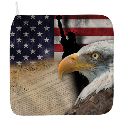 American Dream Of Liberty Print Hand Towel