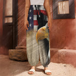 American Dream Of Liberty Print Harem Pants
