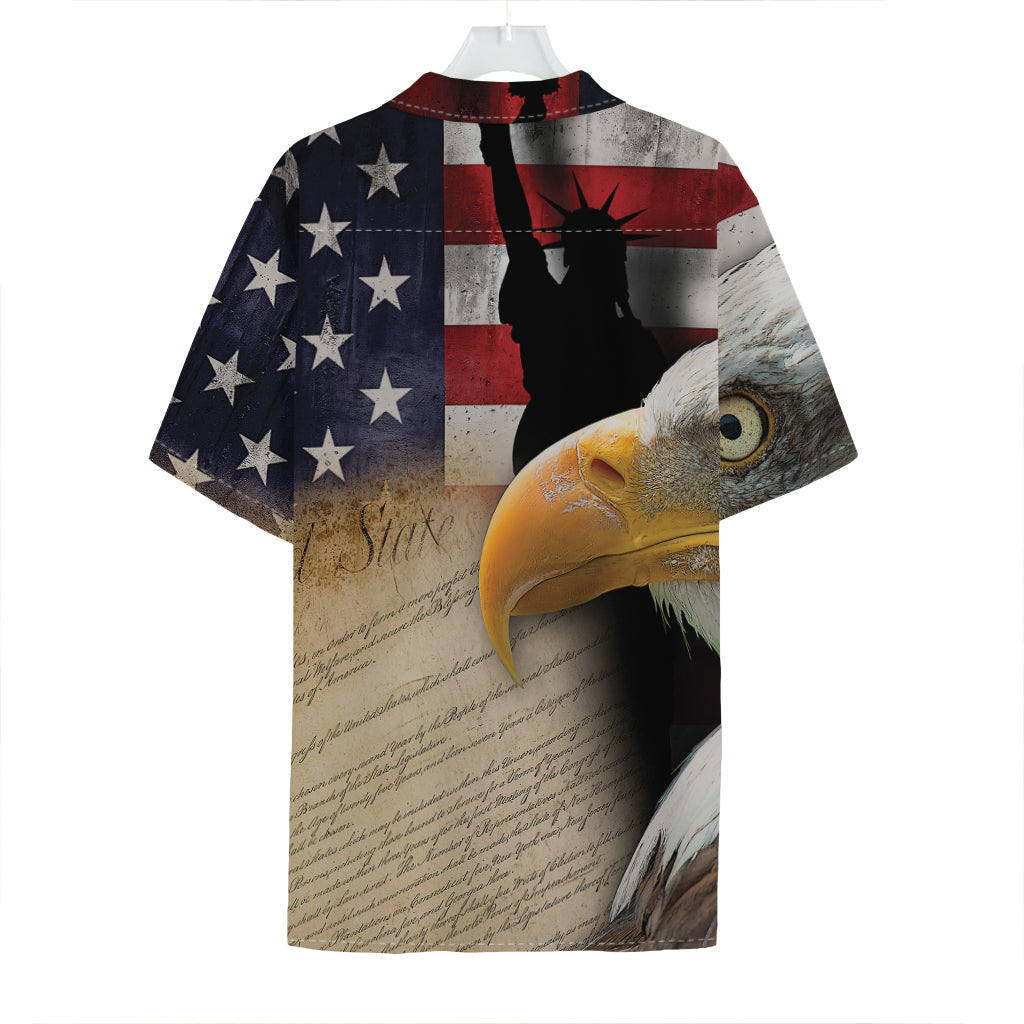 American Dream Of Liberty Print Hawaiian Shirt