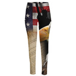 American Dream Of Liberty Print High-Waisted Pocket Leggings