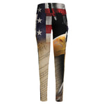 American Dream Of Liberty Print High-Waisted Pocket Leggings
