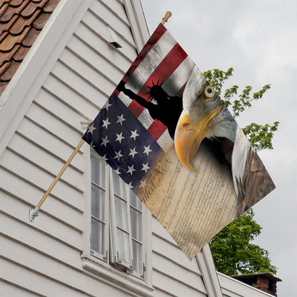 American Dream Of Liberty Print House Flag