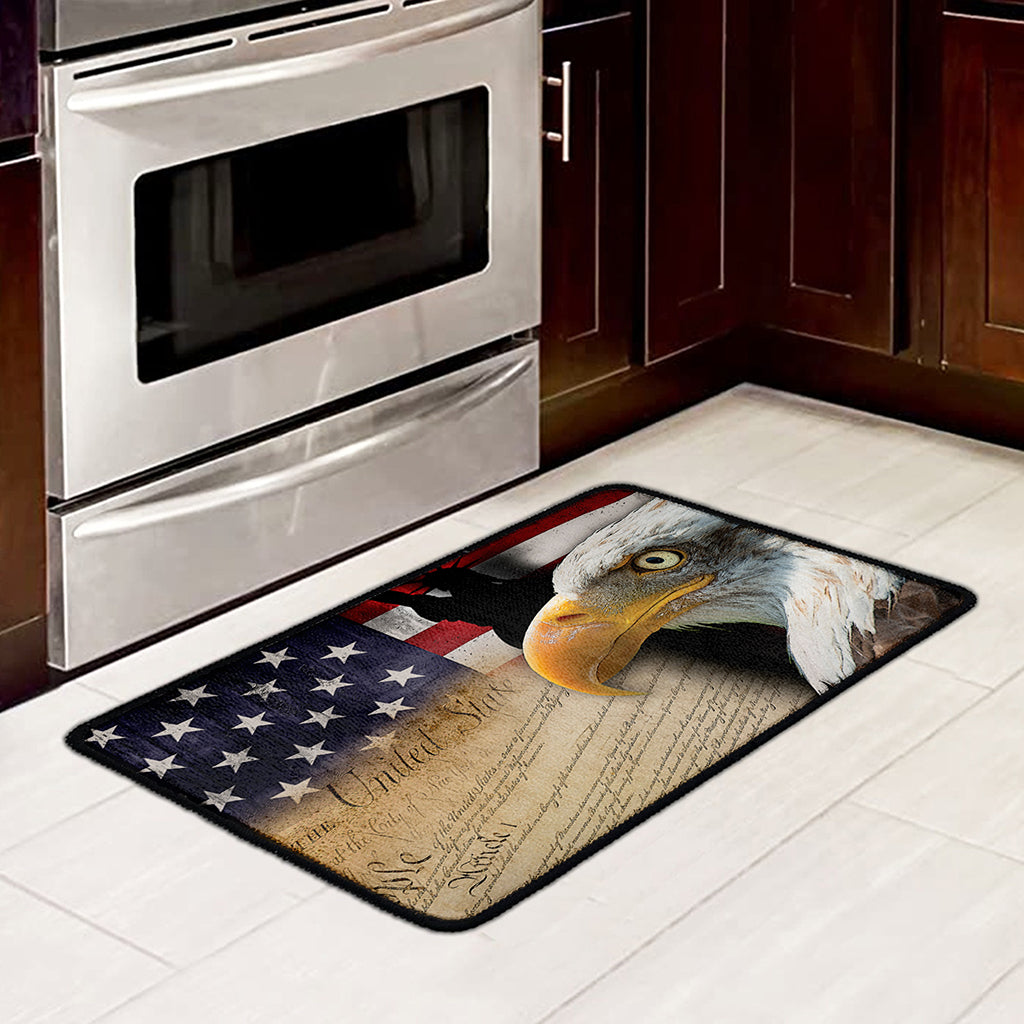 American Dream Of Liberty Print Kitchen Mat