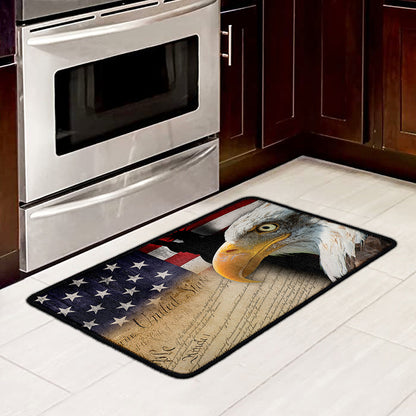 American Dream Of Liberty Print Kitchen Mat