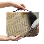 American Dream Of Liberty Print Leather Bible Cover