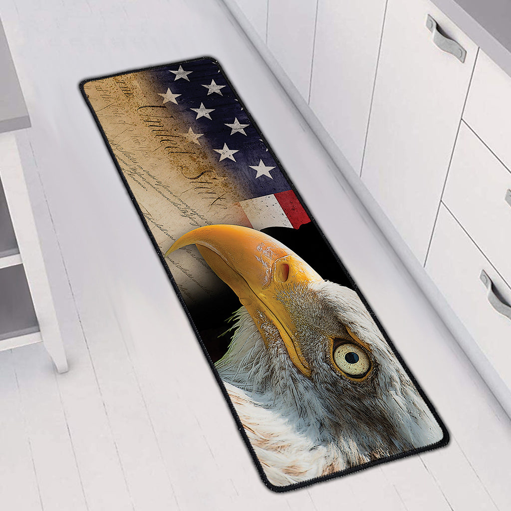 American Dream Of Liberty Print Long Kitchen Mat
