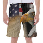 American Dream Of Liberty Print Men's Beach Shorts