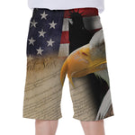 American Dream Of Liberty Print Men's Beach Shorts