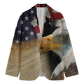 American Dream Of Liberty Print Men's Blazer