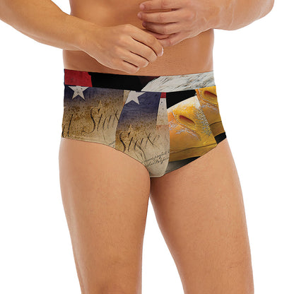 American Dream Of Liberty Print Men's Briefs