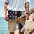 American Dream Of Liberty Print Men's Cargo Shorts