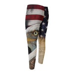 American Dream Of Liberty Print Men's Compression Pants