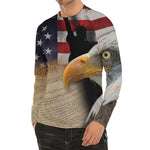 American Dream Of Liberty Print Men's Long Sleeve Rash Guard
