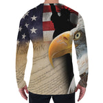 American Dream Of Liberty Print Men's Long Sleeve T-Shirt