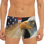 American Dream Of Liberty Print Men's Short Boxer Briefs