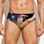 American Dream Of Liberty Print Men's Swim Briefs