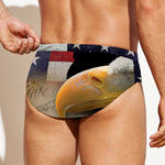 American Dream Of Liberty Print Men's Swim Briefs