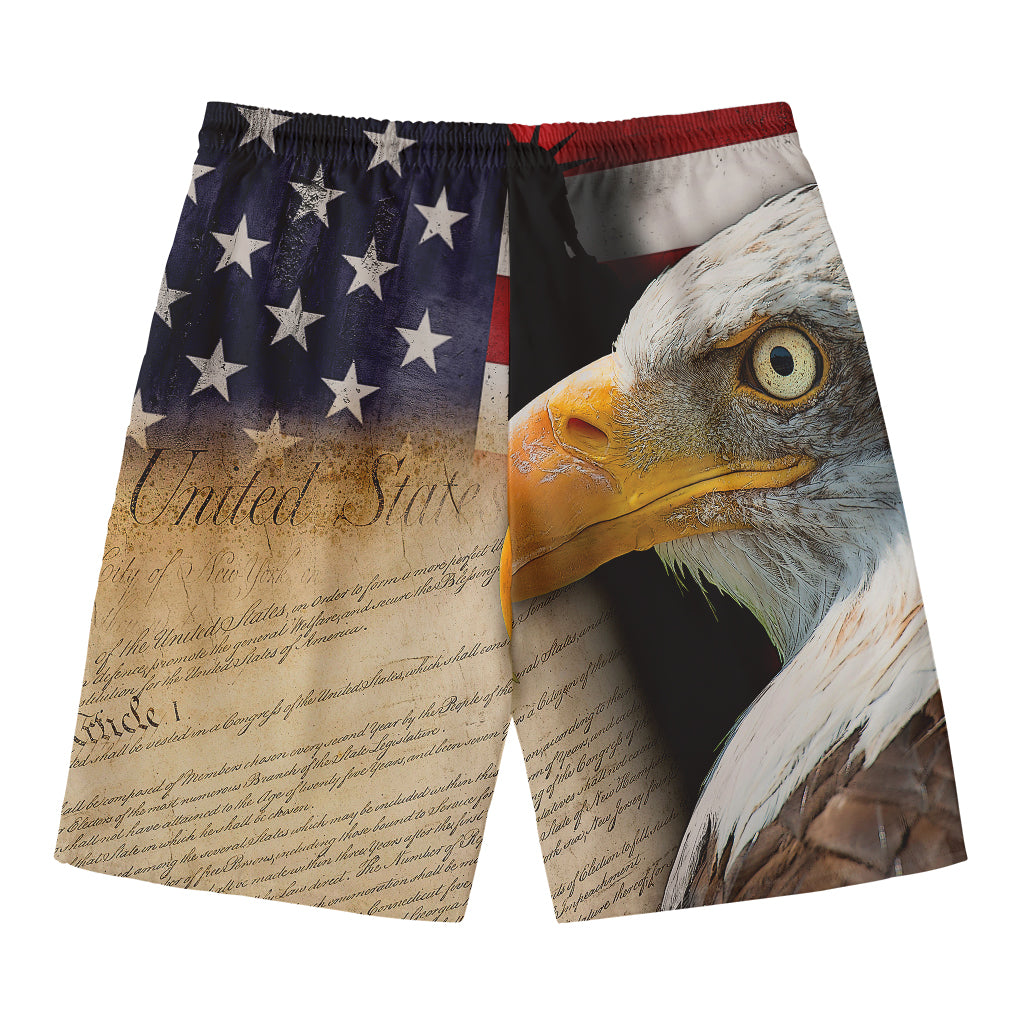 American Dream Of Liberty Print Men's Swim Trunks