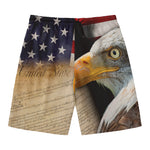 American Dream Of Liberty Print Men's Swim Trunks