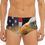 American Dream Of Liberty Print Men's Triangle Swim Briefs