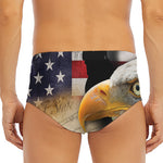 American Dream Of Liberty Print Men's Triangle Swim Briefs