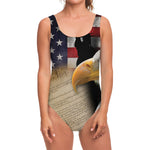 American Dream Of Liberty Print One Piece Swimsuit