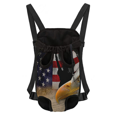 American Dream Of Liberty Print Pet Carrier Backpack