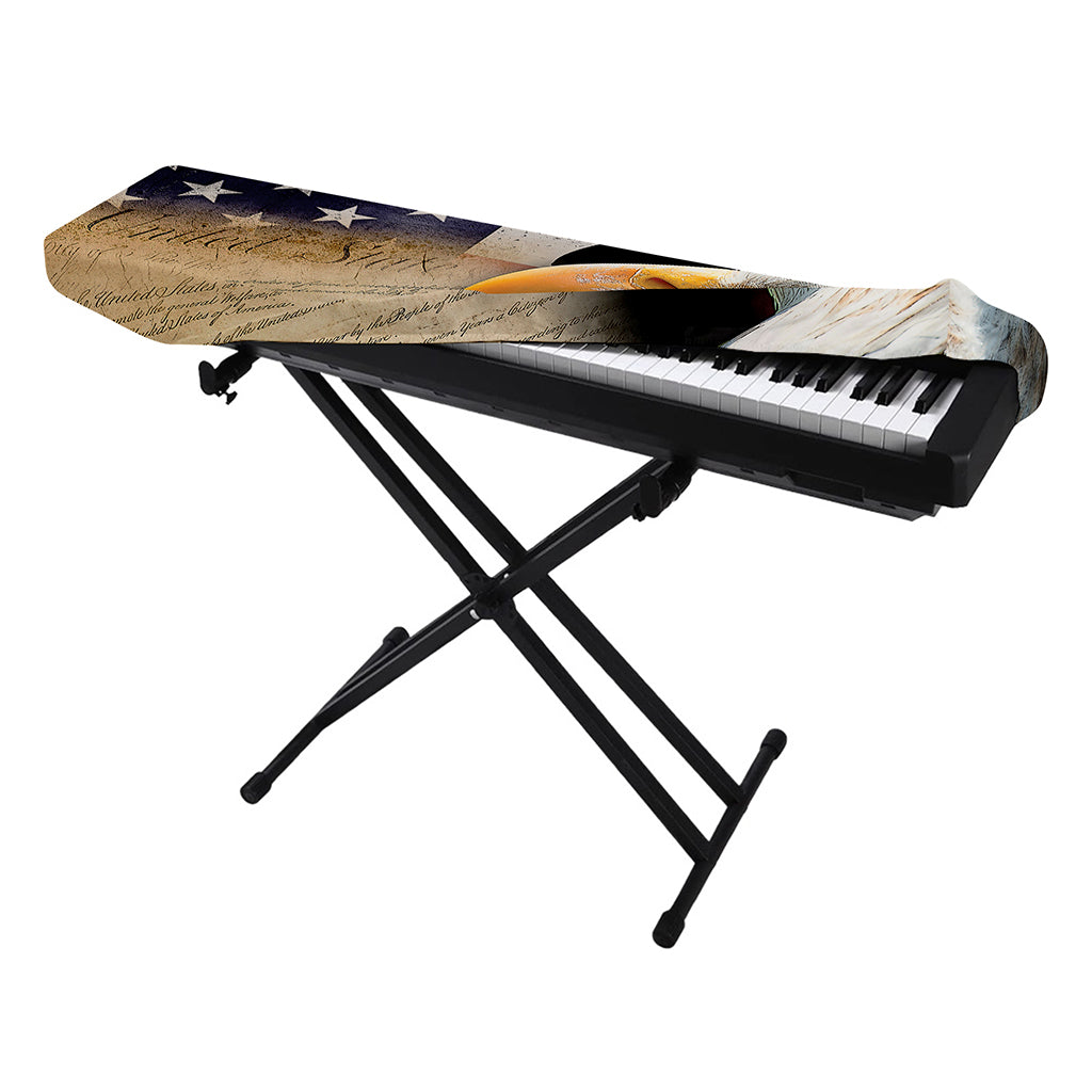 American Dream Of Liberty Print Piano Keyboard Cover