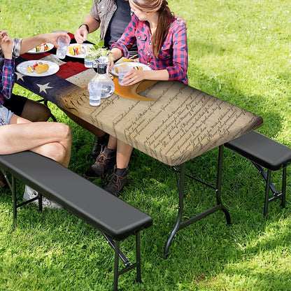 American Dream Of Liberty Print Picnic Table Cover