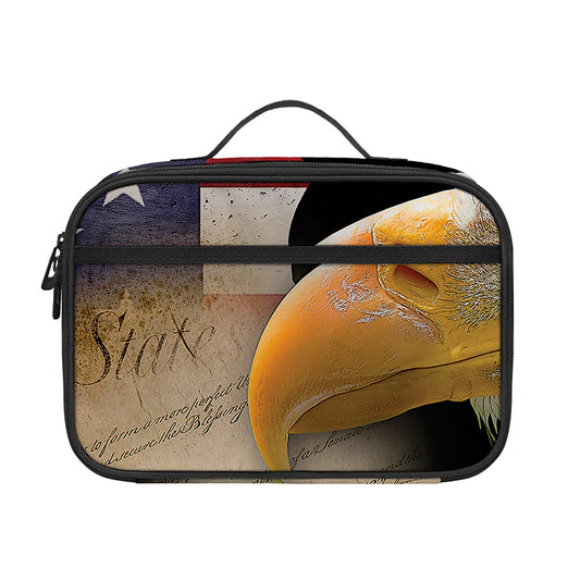 American Dream Of Liberty Print Portable Lunch Bag