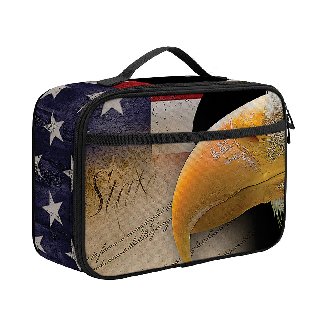 American Dream Of Liberty Print Portable Lunch Bag
