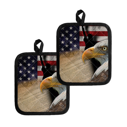 American Dream Of Liberty Print Pot Holders