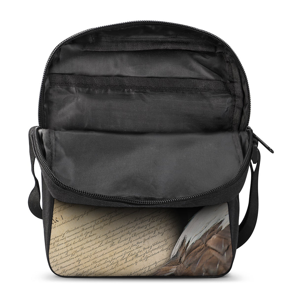 American Dream Of Liberty Print Rectangular Crossbody Bag