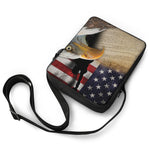 American Dream Of Liberty Print Rectangular Crossbody Bag