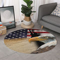 American Dream Of Liberty Print Round Rug