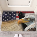 American Dream Of Liberty Print Rubber Doormat