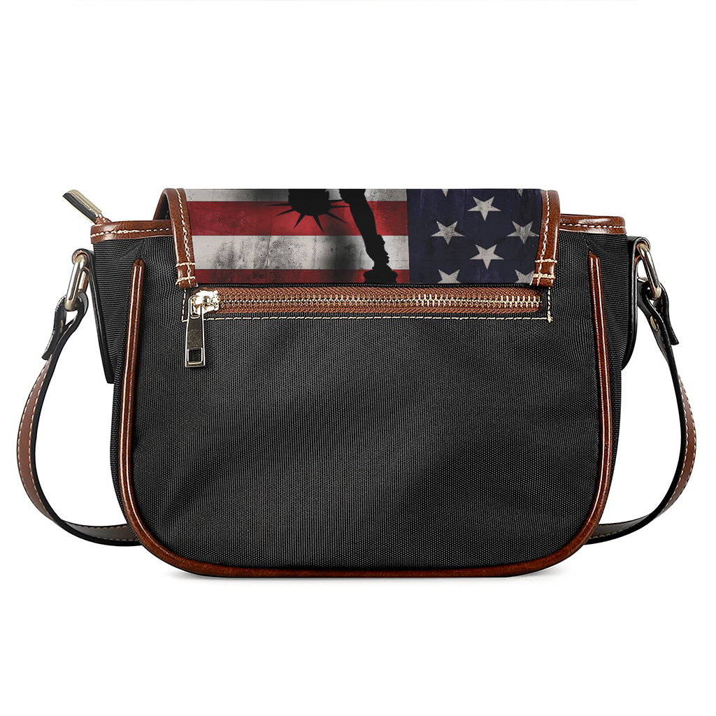 American Dream Of Liberty Print Saddle Bag
