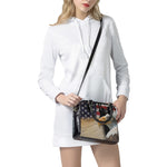 American Dream Of Liberty Print Shoulder Handbag