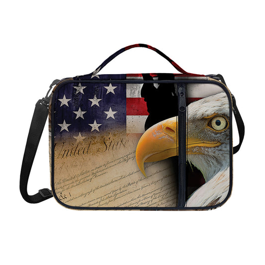 American Dream Of Liberty Print Shoulder Strap Bible Bag