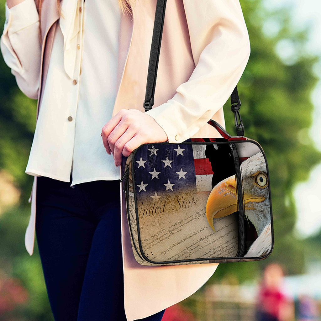 American Dream Of Liberty Print Shoulder Strap Bible Bag
