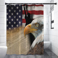 American Dream Of Liberty Print Shower Curtain