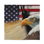 American Dream Of Liberty Print Silk Bandana