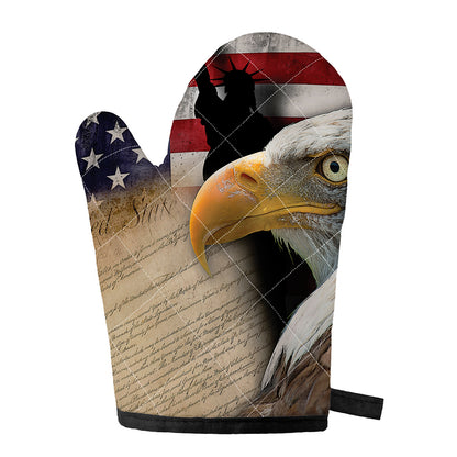 American Dream Of Liberty Print Single Oven Mitt