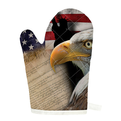 American Dream Of Liberty Print Single Oven Mitt