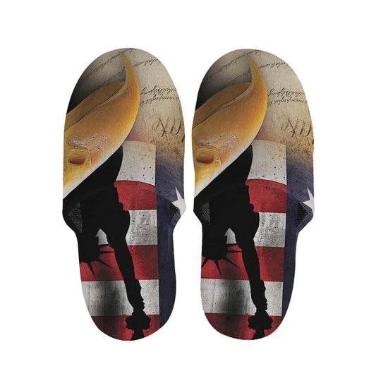 American Dream Of Liberty Print Slippers