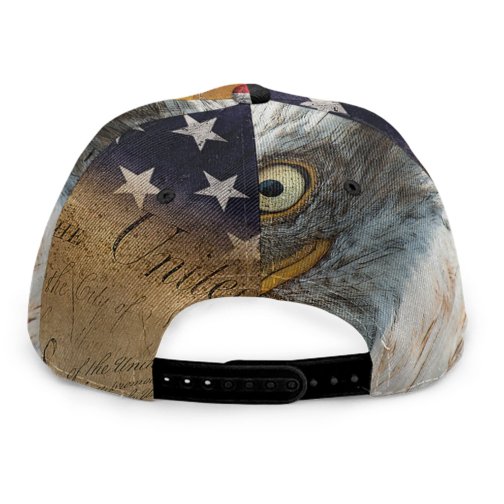 American Dream Of Liberty Print Snapback Cap