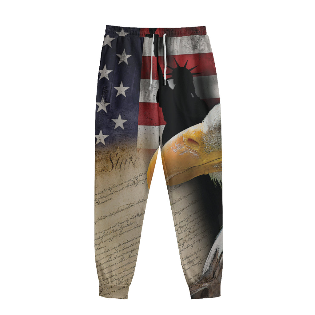 American Dream Of Liberty Print Sweatpants